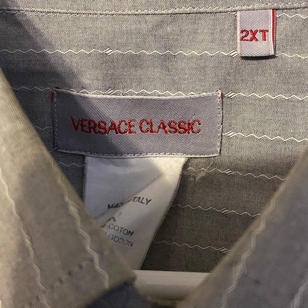 Versace Button Down Shirt Size 2xt - image 4